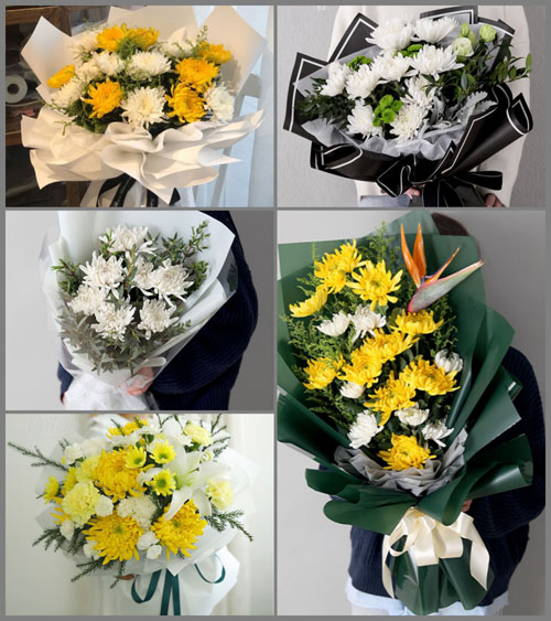 广东肇庆市广宁县南街镇金山村白事花束代送